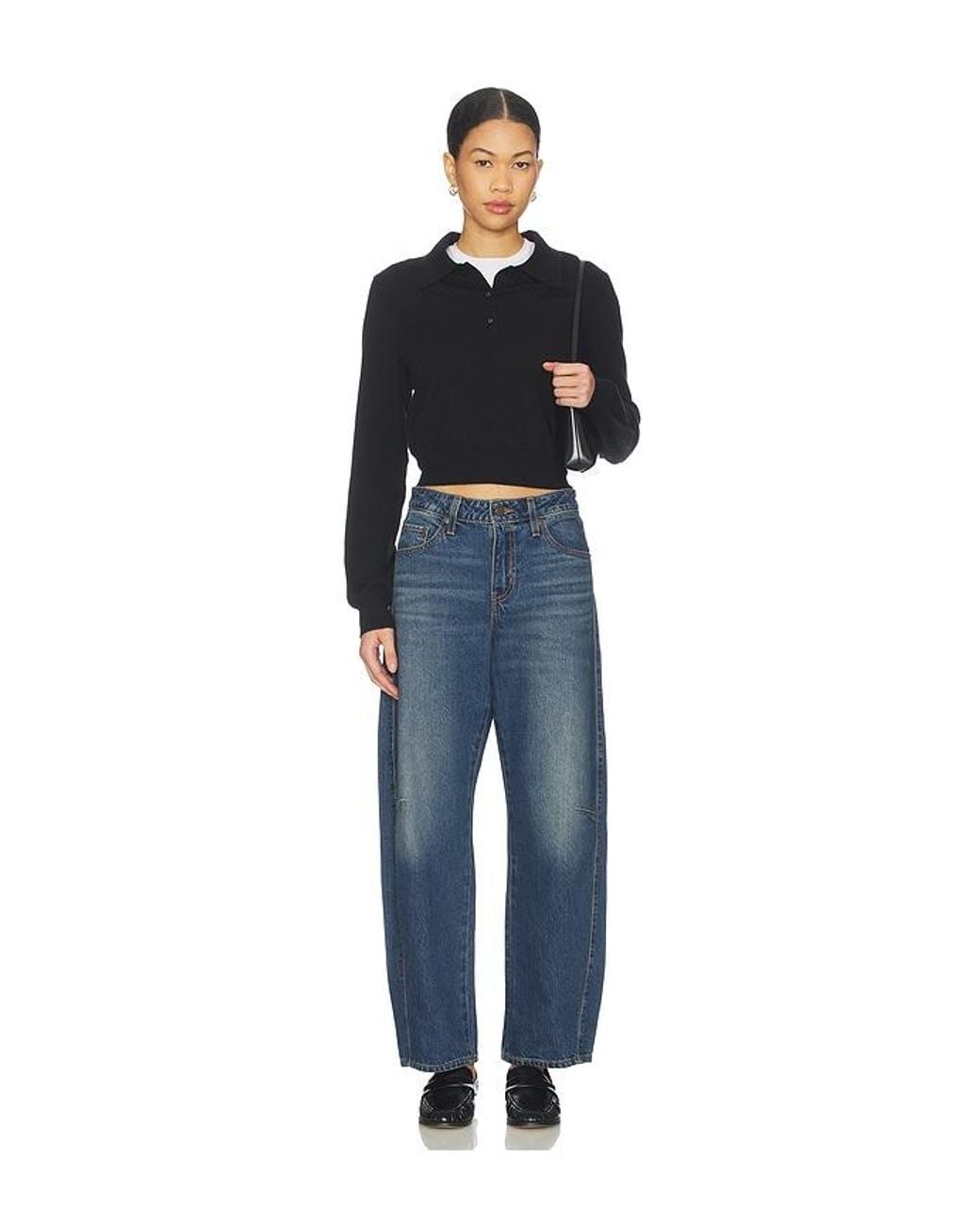 Levi's Blue Baggy Dad Barrel Jeans