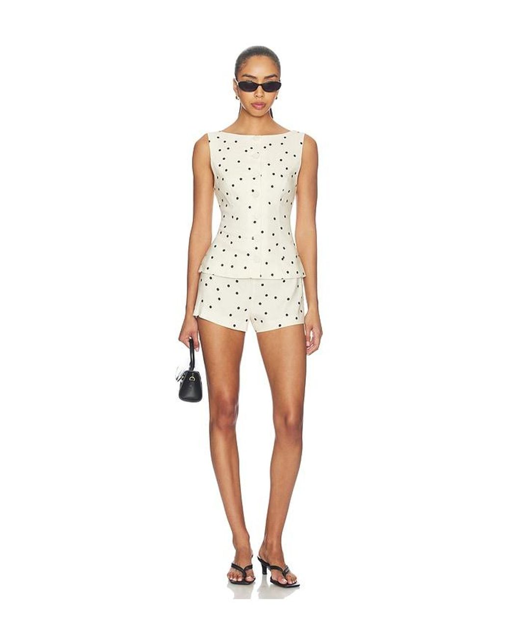 Tularosa White Adalyn Vest Top