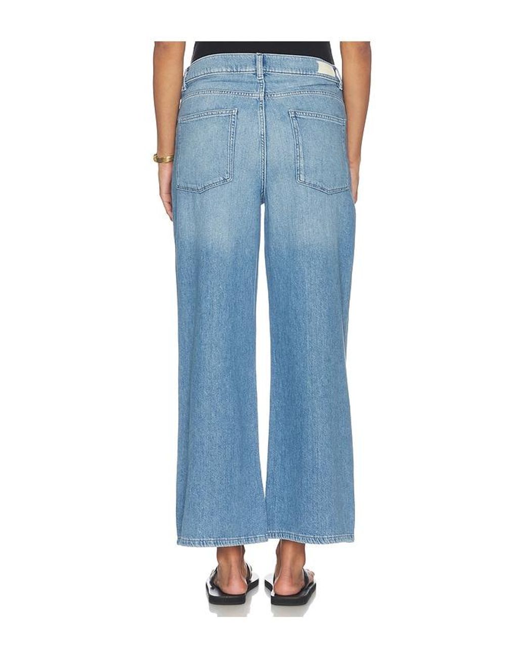 DL1961 Blue Hepburn Wide Leg Maternity Jeans