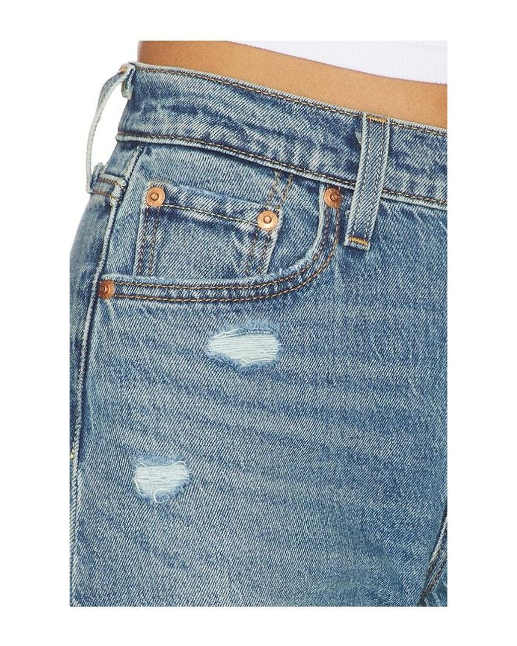 Levi's Blue 501 Curve Straight Jeans