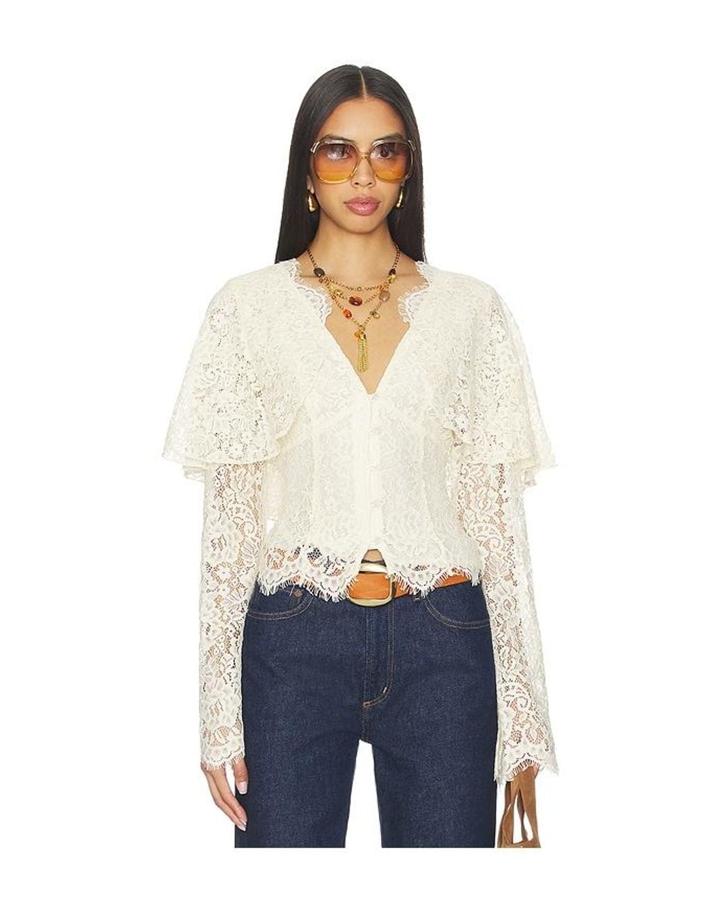 Tularosa White Clarissa Top
