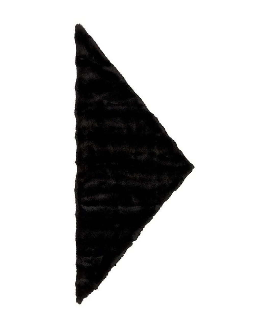 Stand Studio Black Cassi Faux Fur Scarf