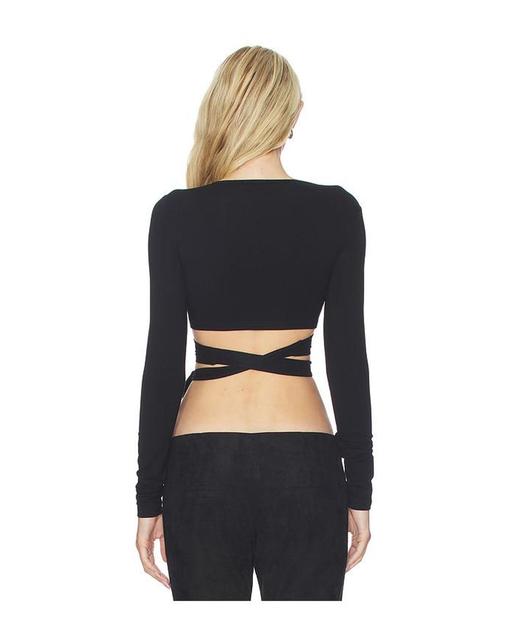 Lioness Black Bluse Wrap