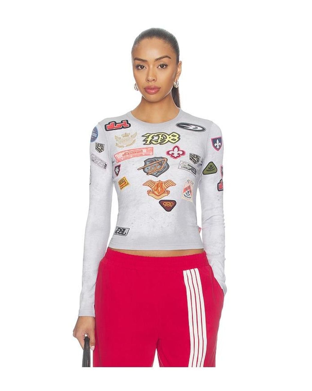 DIESEL Red Tele Long Sleeve T-shirt