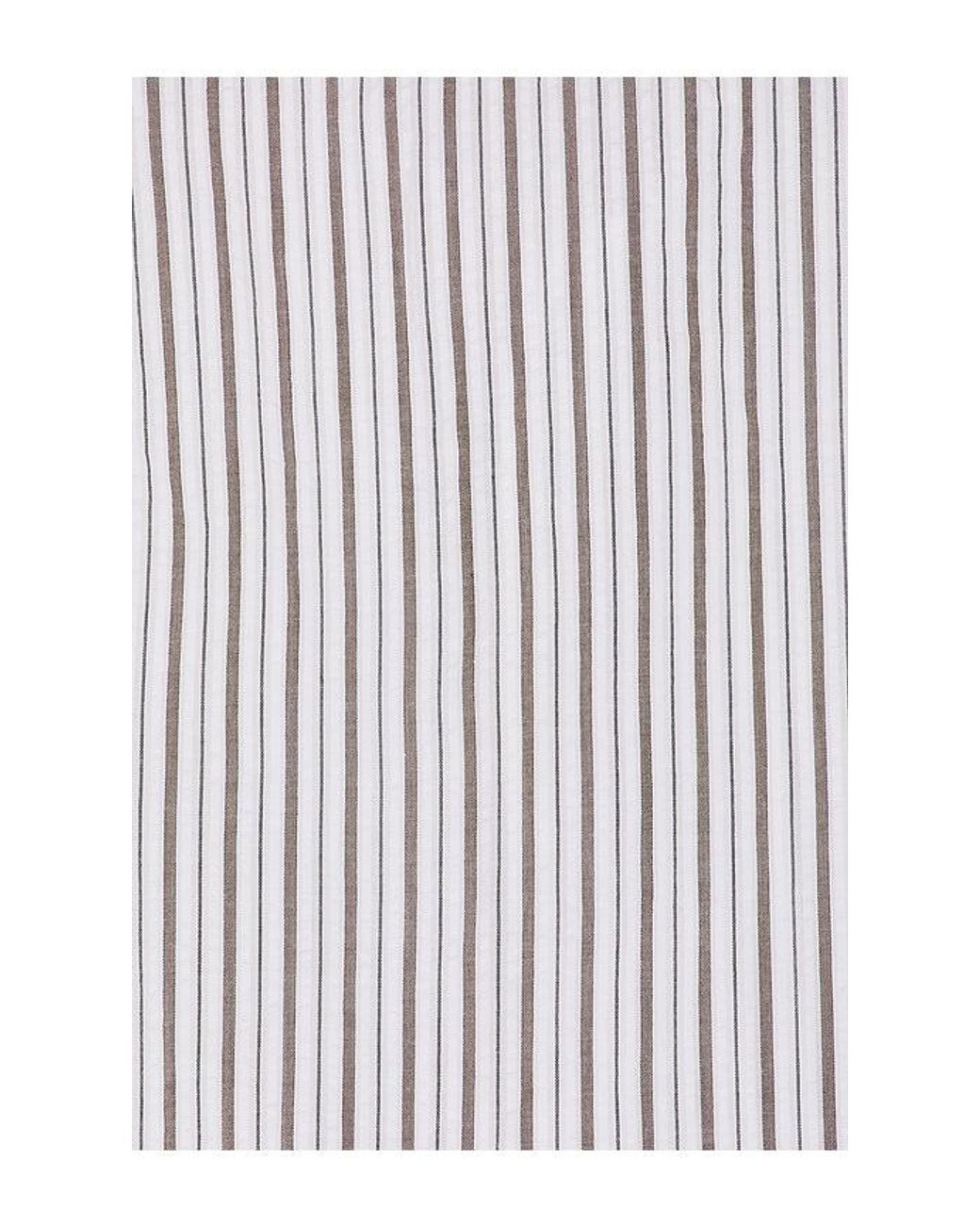 Rhythm White Seersucker Stripe Shirt for men