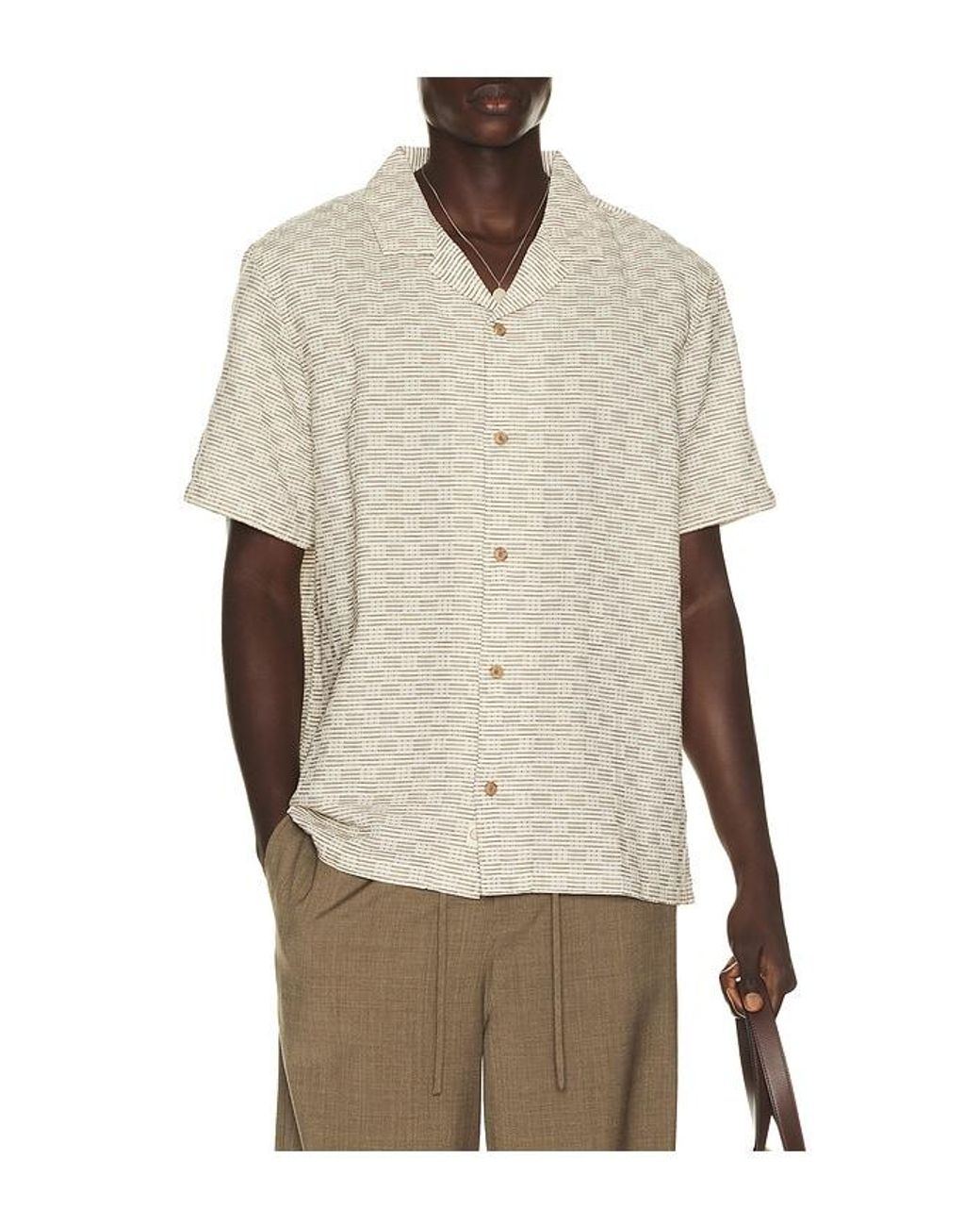 Marine Layer Natural Dobby Resort Shirt for men