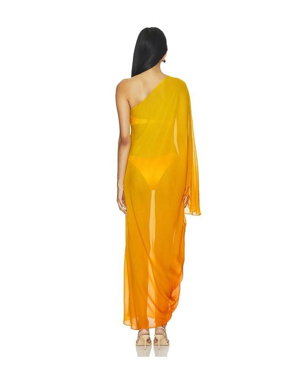 LOBA Yellow Agata Ombre Maxi Dress