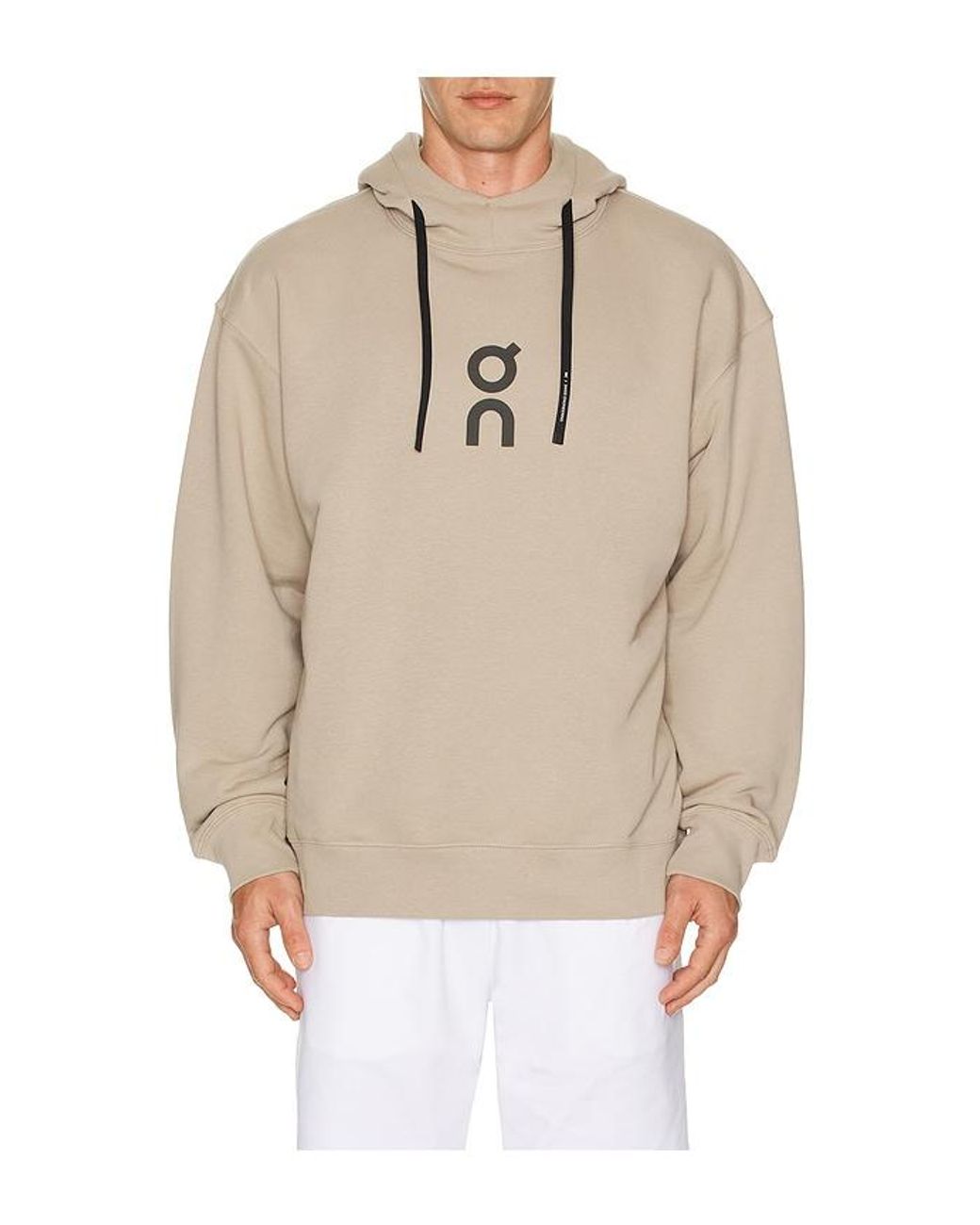 On Shoes Natural Club Hoodie for men