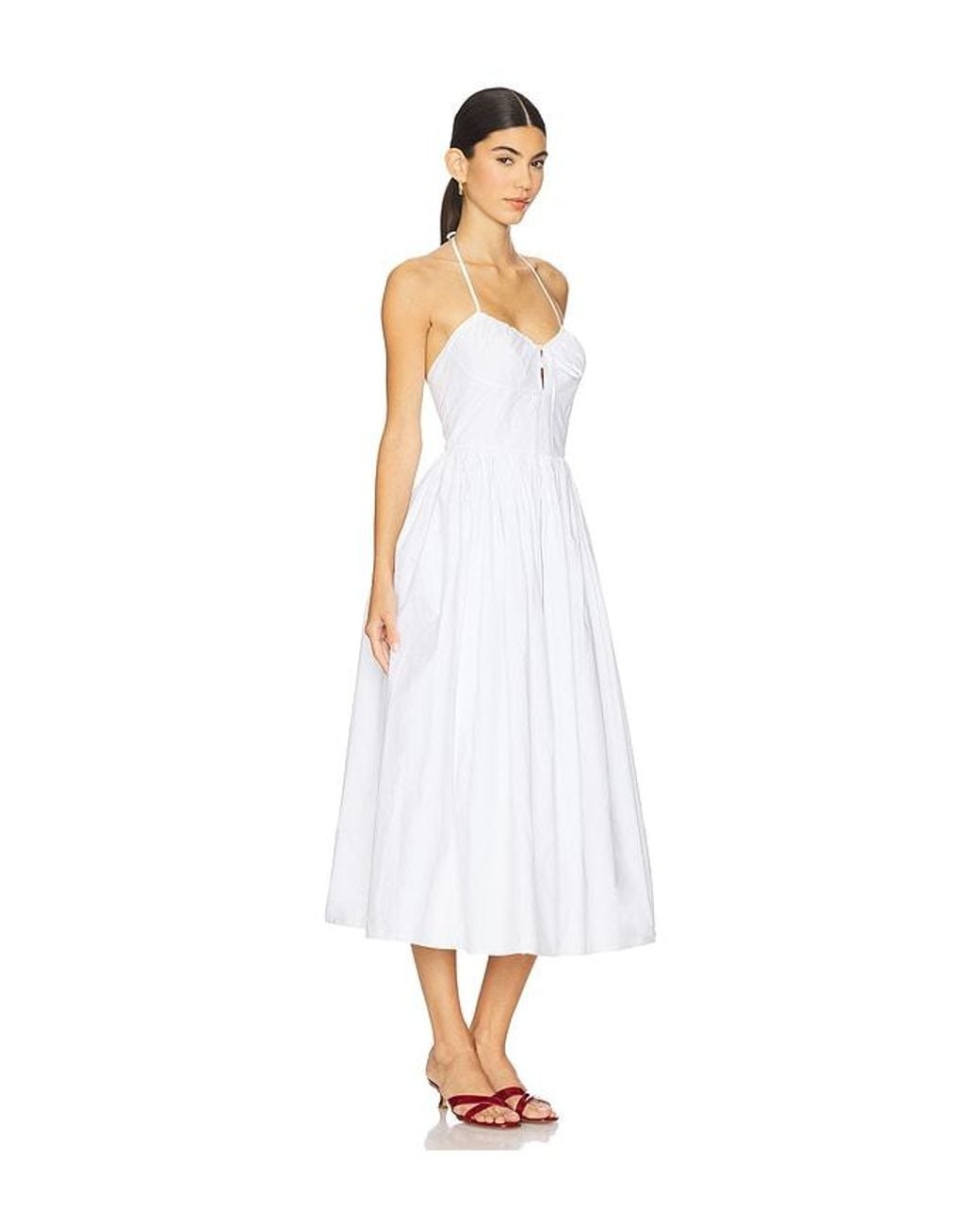 Sans Faff White Como Poplin Cotton Dress