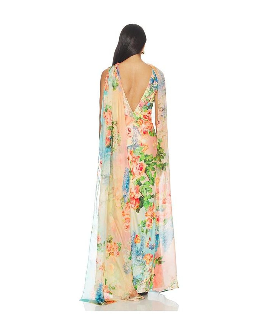 Hemant & Nandita White Maxi Dress With Sash