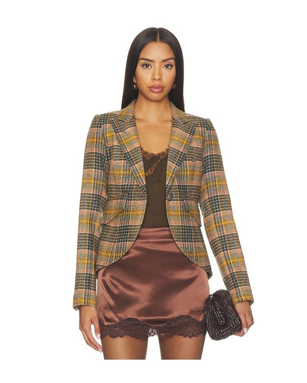One Button Blazer en Yellow Smythe en coloris Multicolor