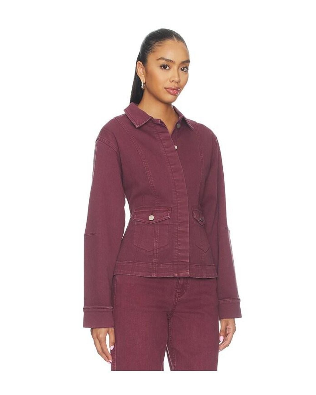 SOVERE Purple Blaine Denim Jacket