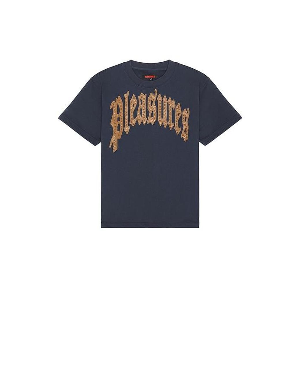 Pleasures Blue Twitch Studded Tee for men