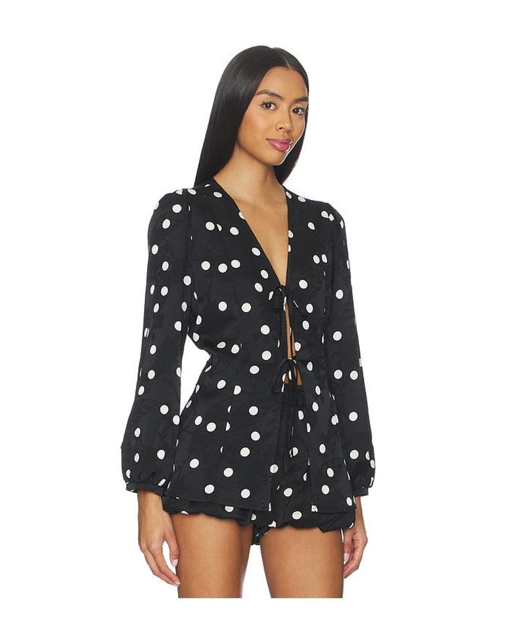 Lisa Says Gah Black Meera Blouse