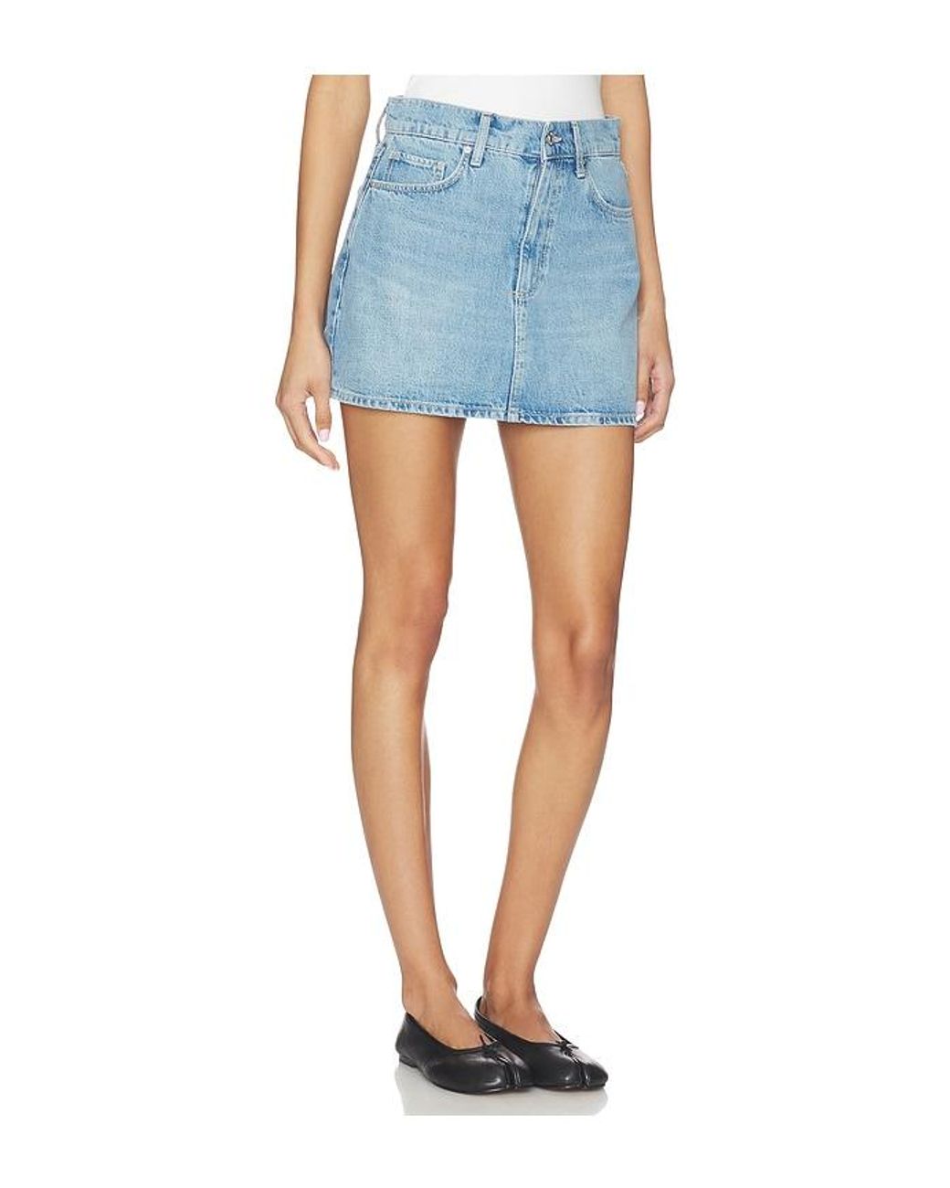 PAIGE Blue Bobbie Skirt