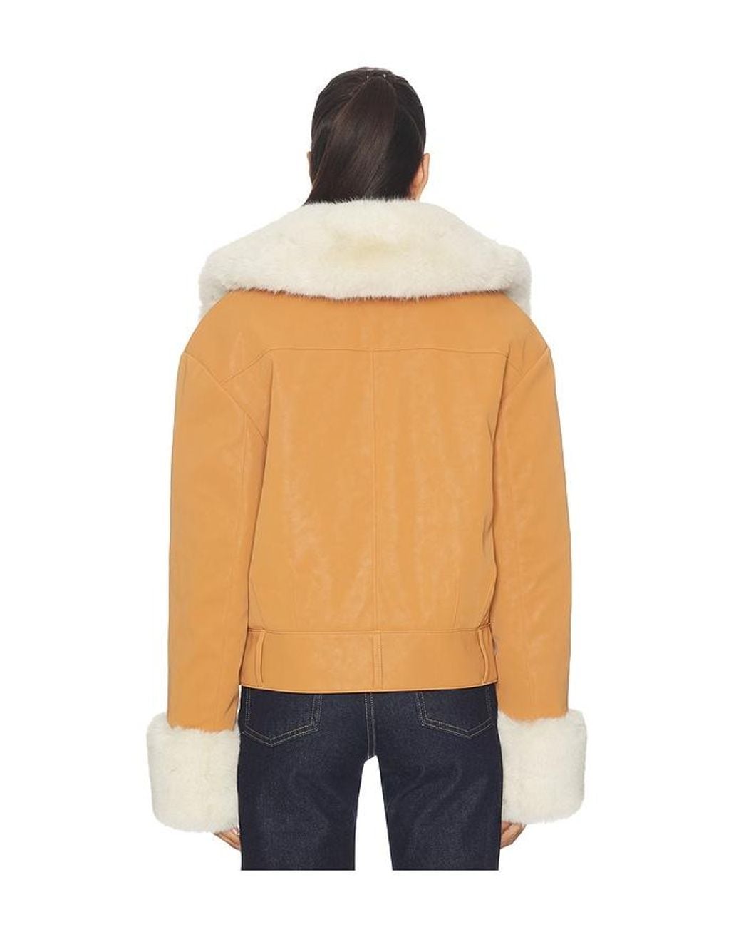 Lovers + Friends Blue James Faux Leather Jacket
