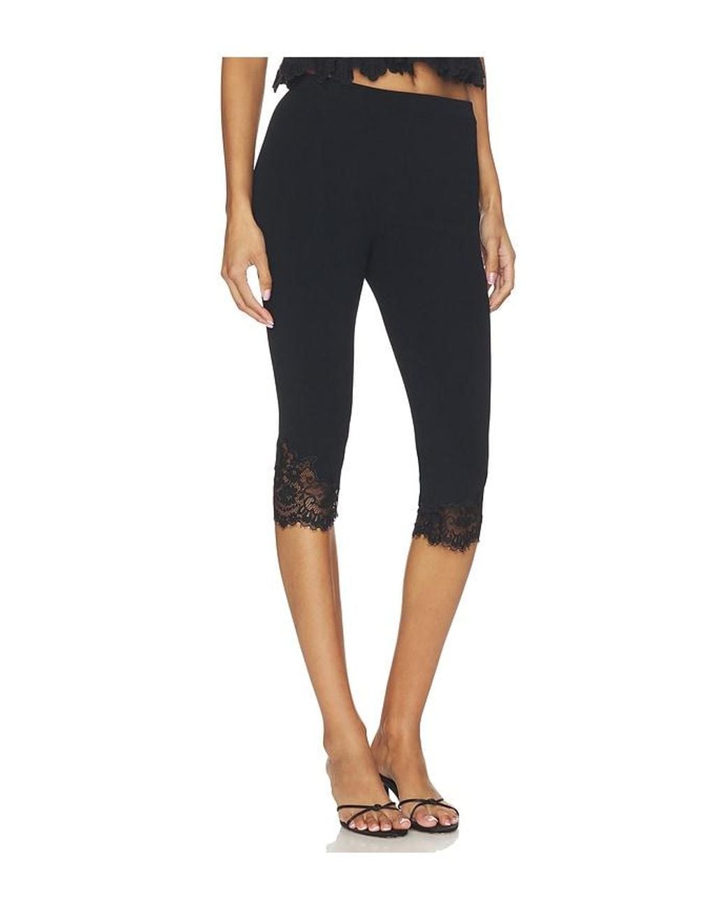Tularosa Blue Dora Knit Lace Capri