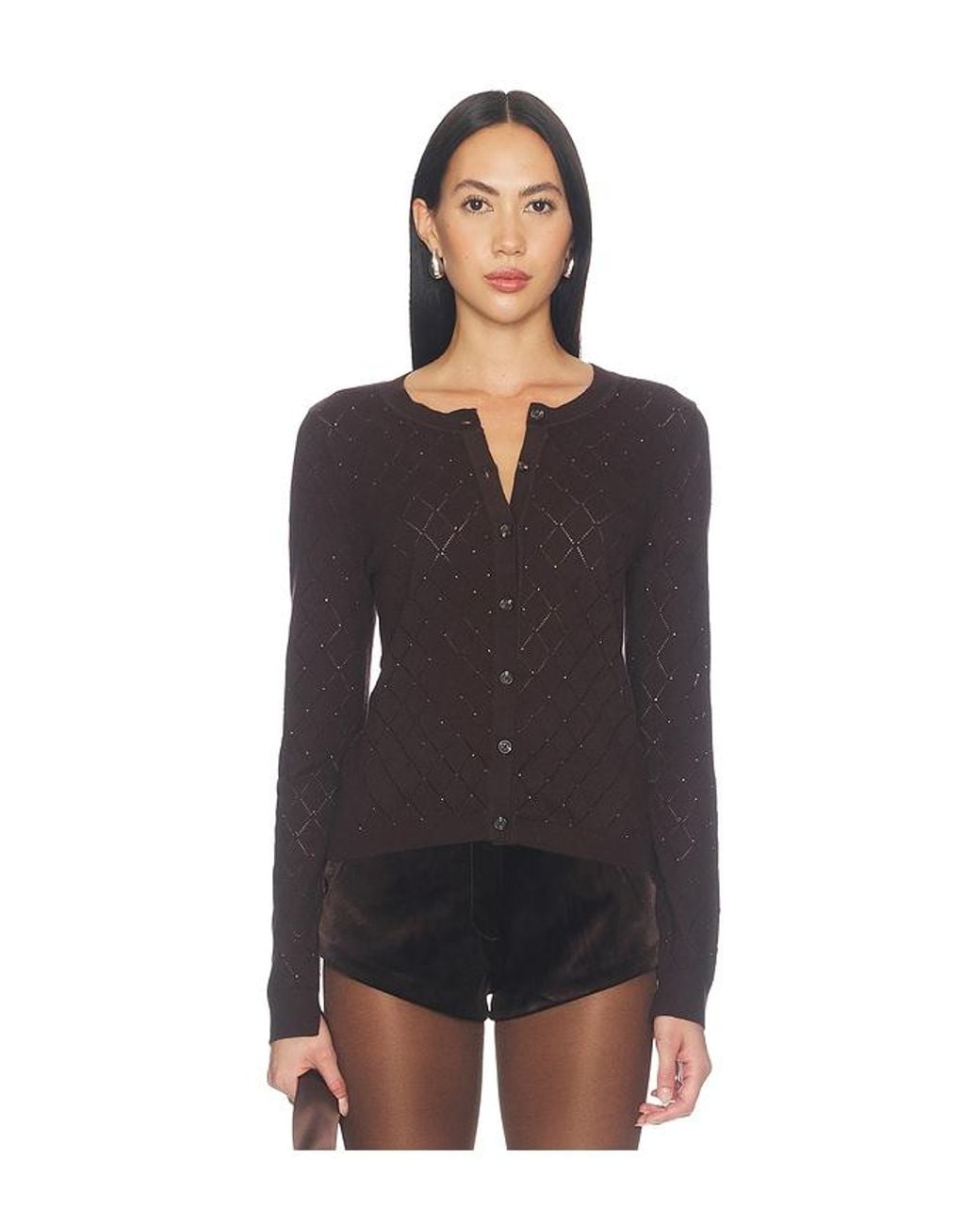 Rag & Bone Black Archie Jewel Cash Blend Cardi