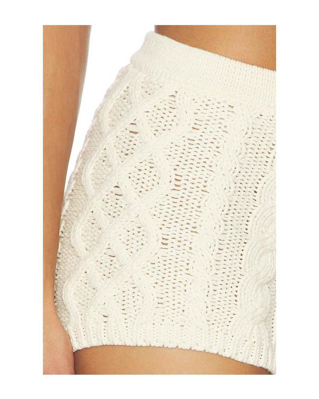 Lovers + Friends White Dottie Short