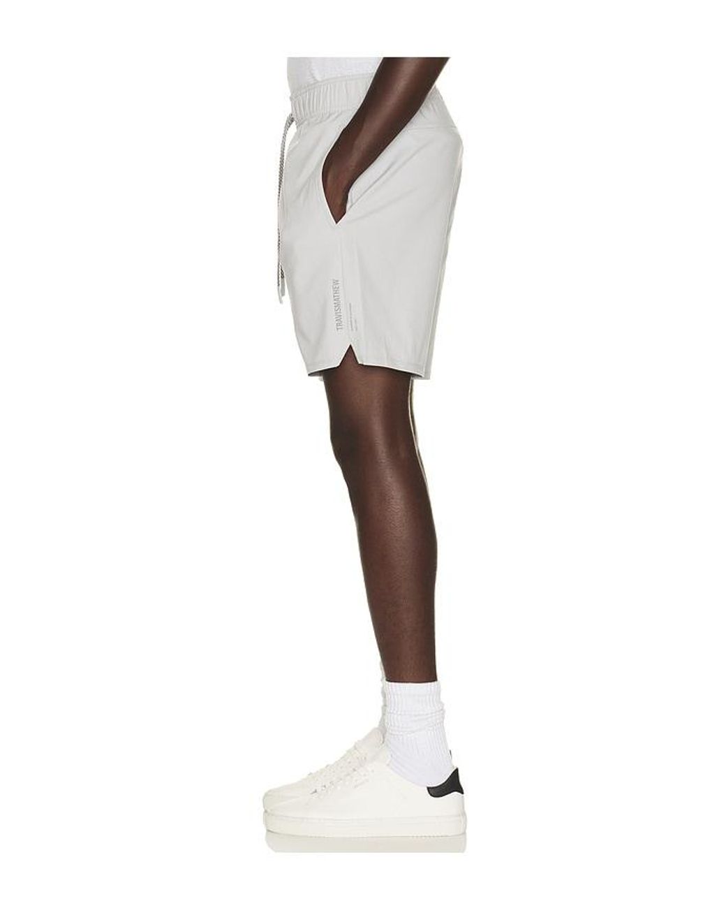 Travis Mathew White Wanderlust E-Waist Short for men