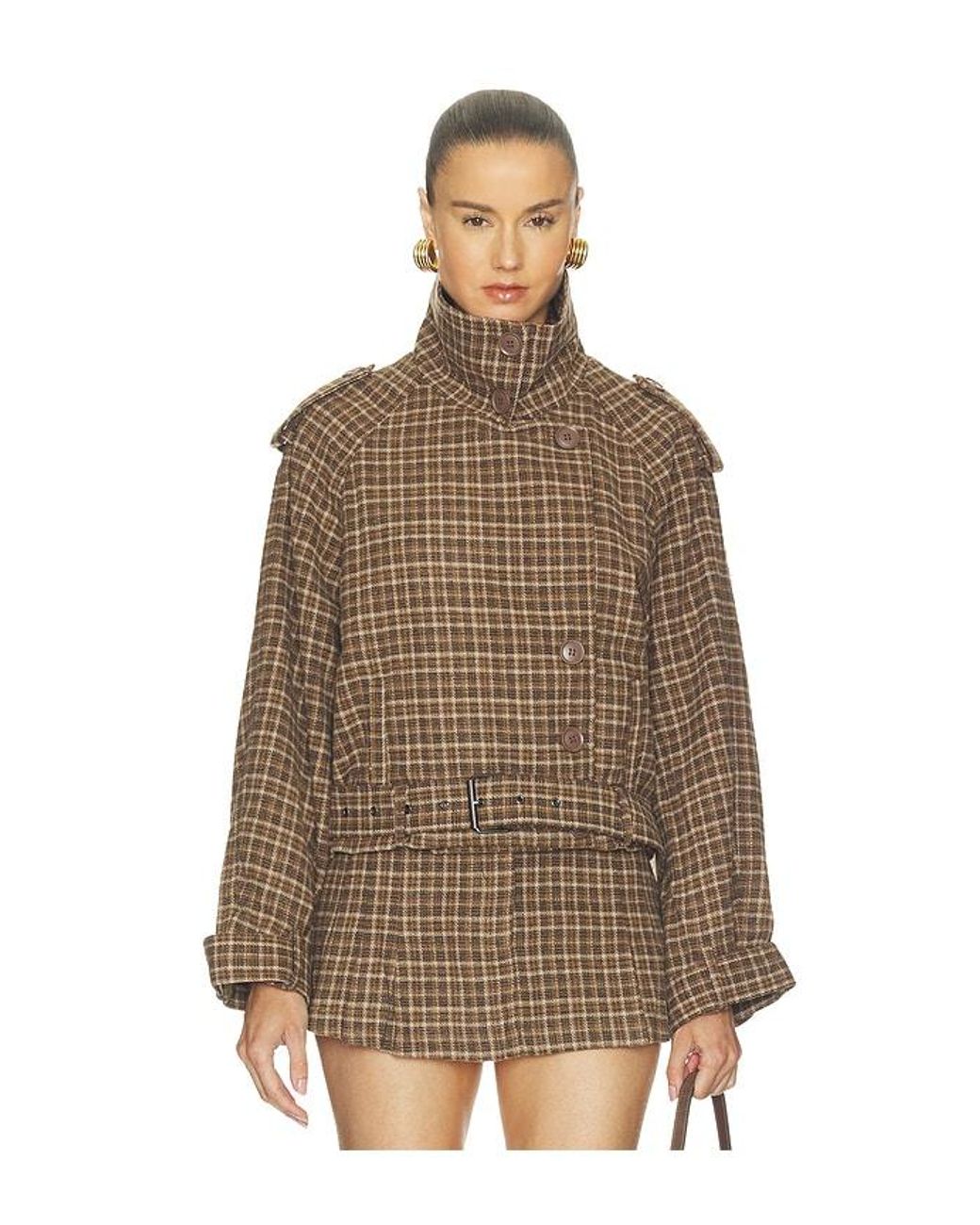 Nakedvice Brown Fletcher Check Jacket