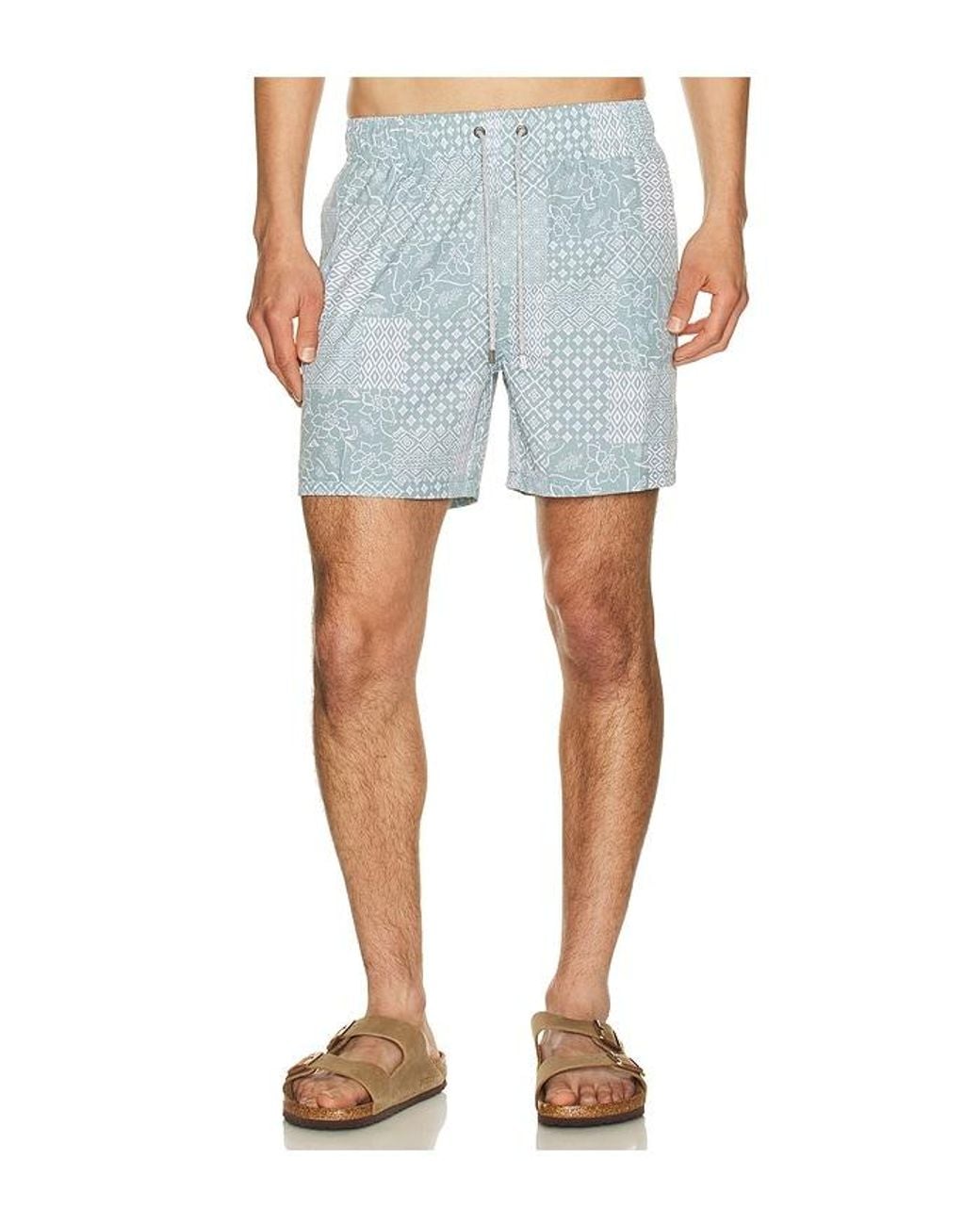 Vintage Summer Blue 4 Way Stretch Volleys for men