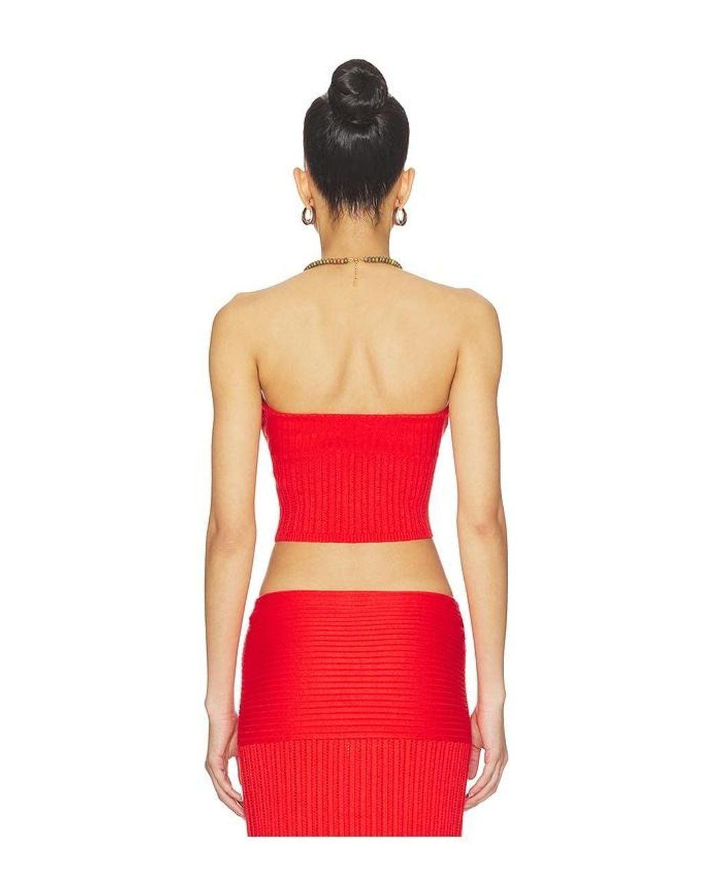 Lovers + Friends Red Shania Knit Tube Top