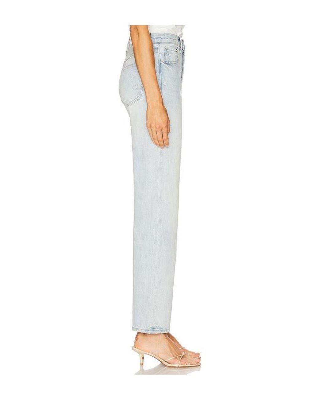 Pistola White Cassie High Rise Crop Straight Jeans