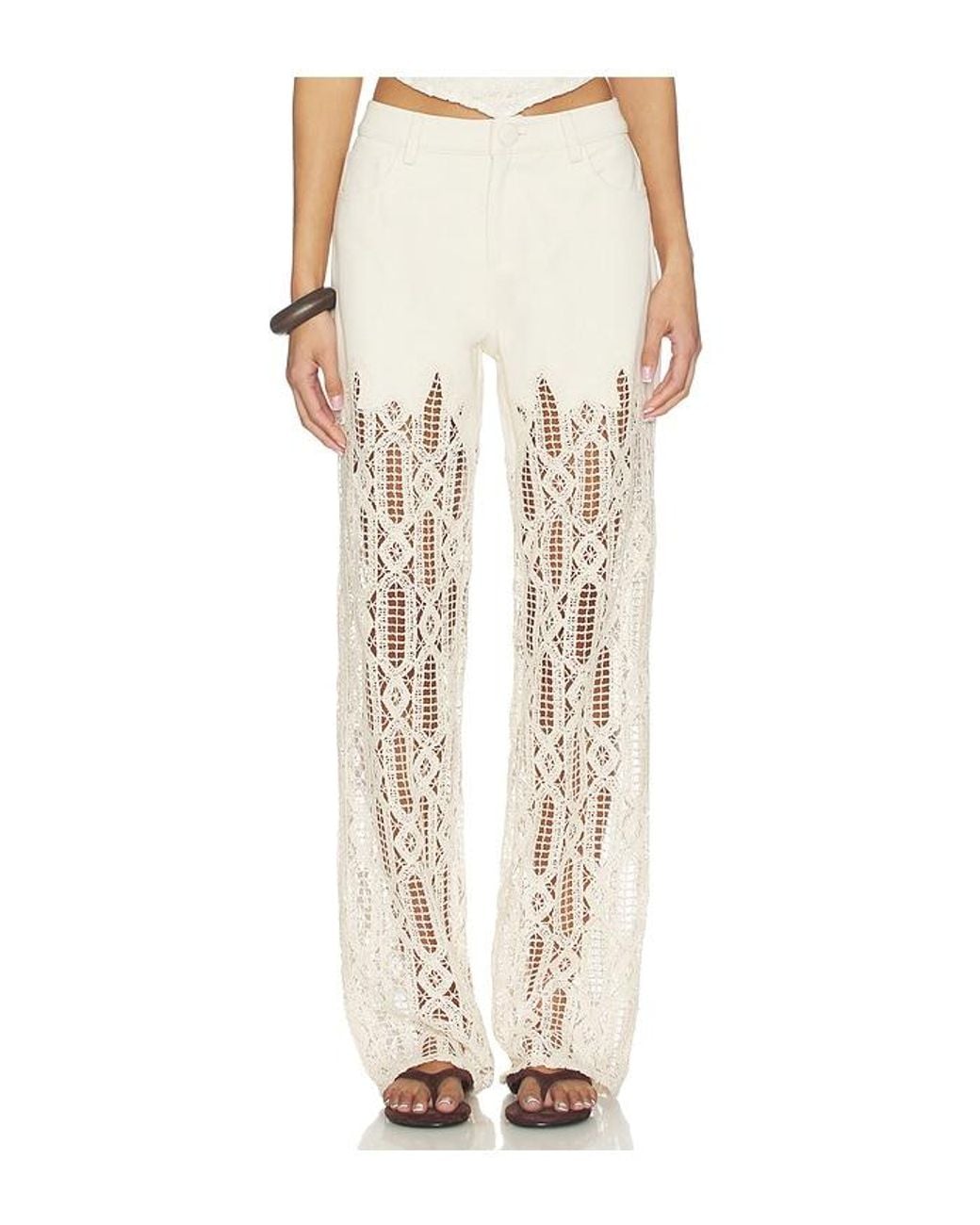 SELMACILEK Natural High Waisted Flare Pant
