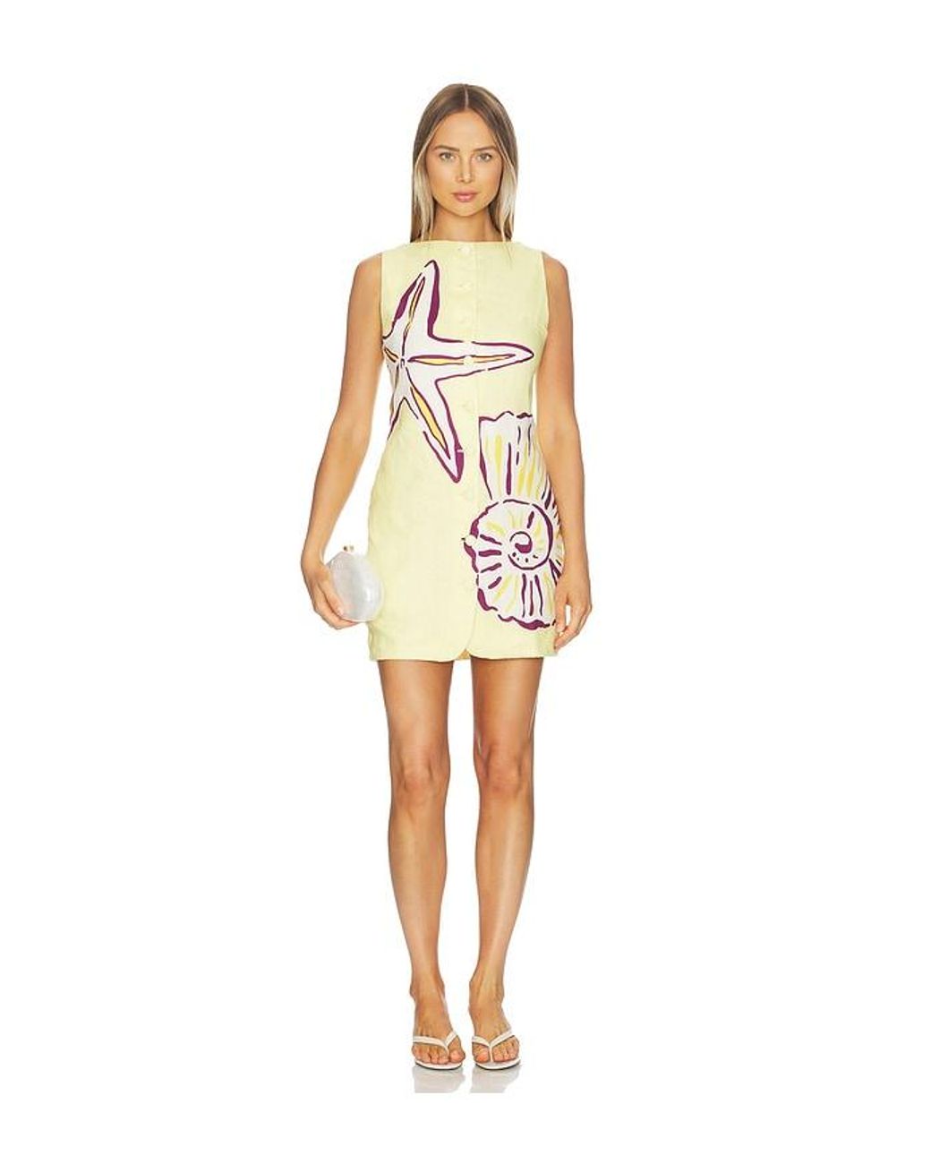 Cala De La Cruz White Rhoda Dress