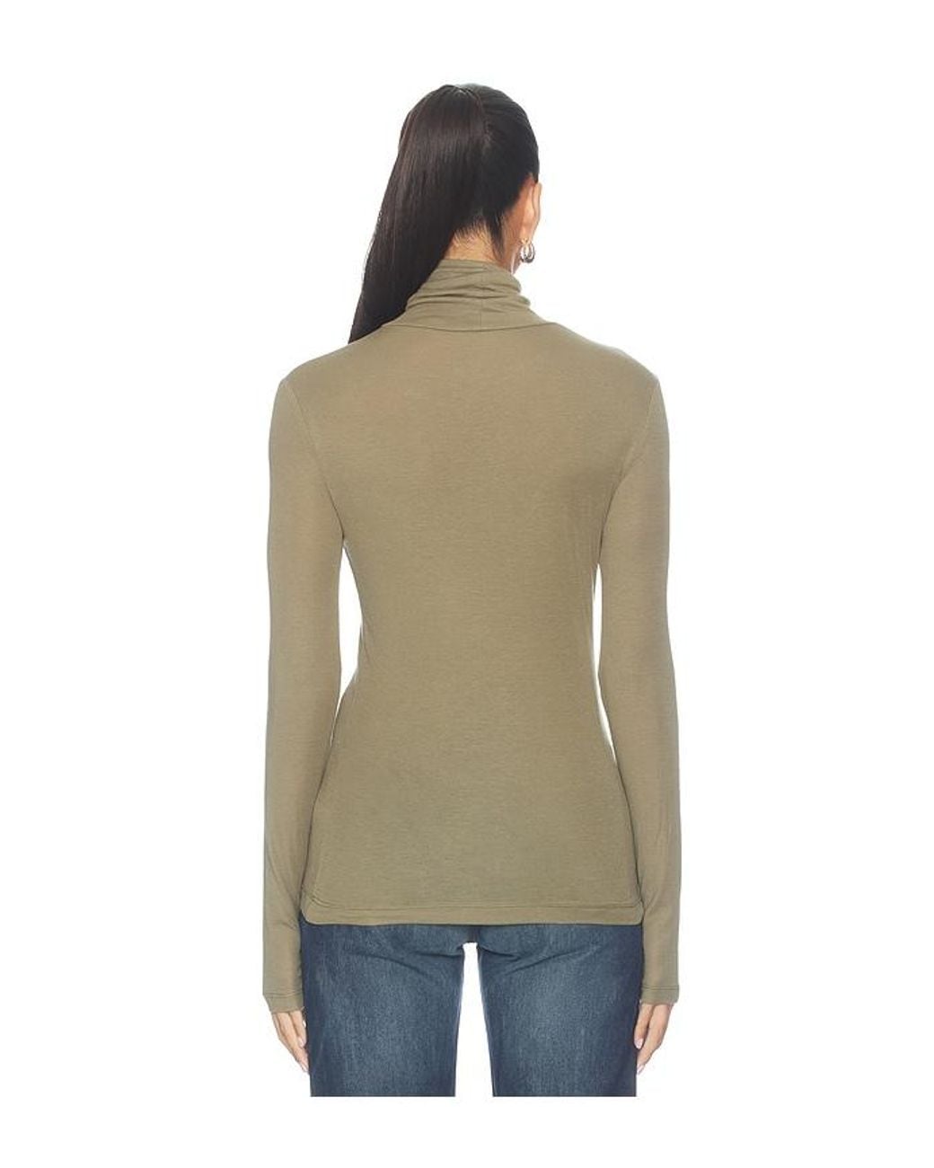 Agolde Blue Pascale Turtleneck Top