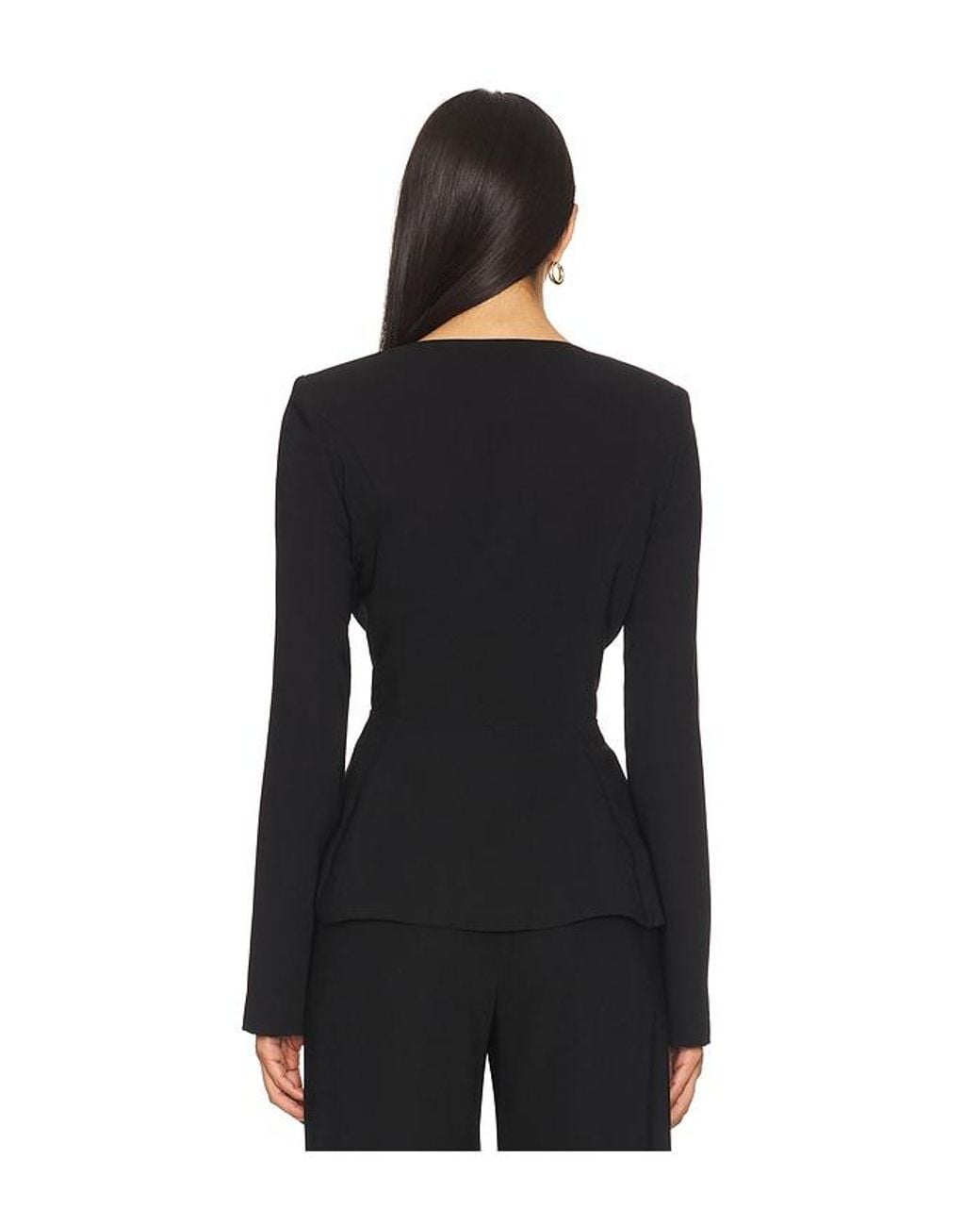 Amanda Uprichard Black Kailey Top