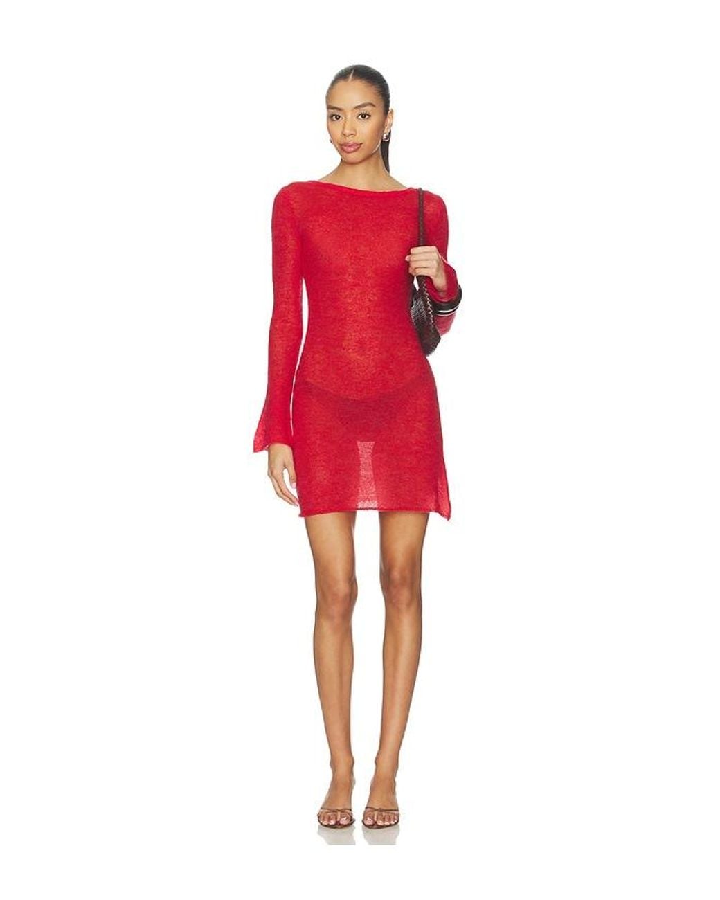 geel Red Panorama Dress
