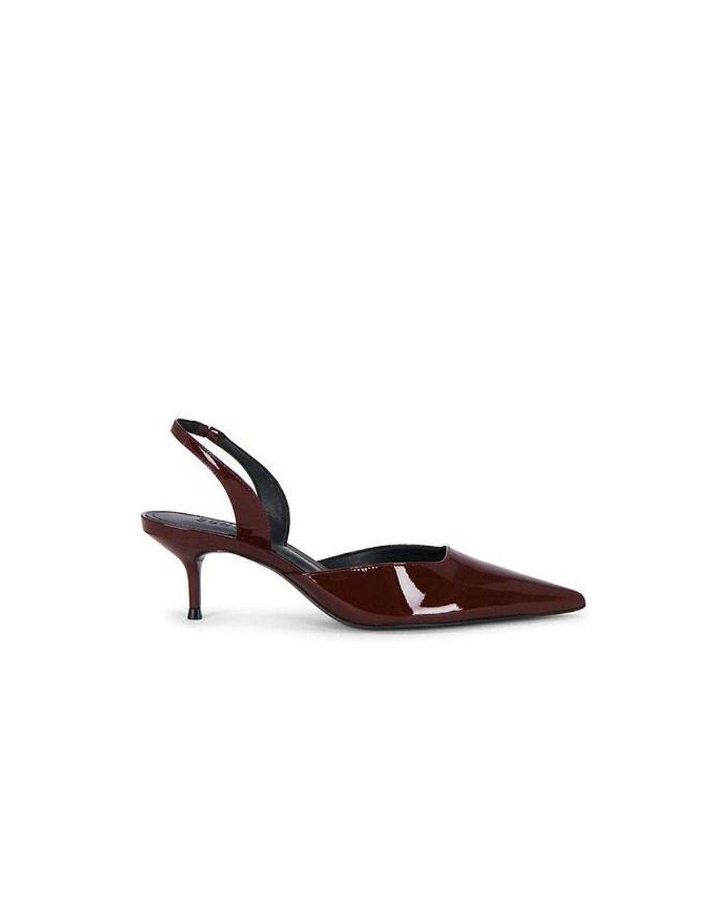 SCHUTZ SHOES White Paola Mid Slingback Pump