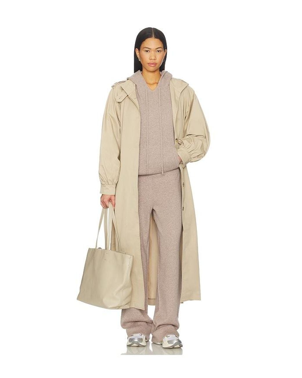 Bardot Natural Isler Longline Trench Coat