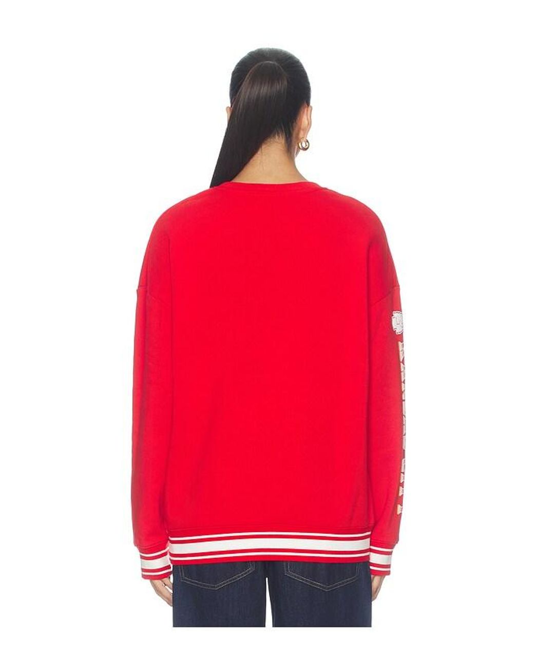 Junk Food Red Chiefs Striped Rib Crew Sweatshirt