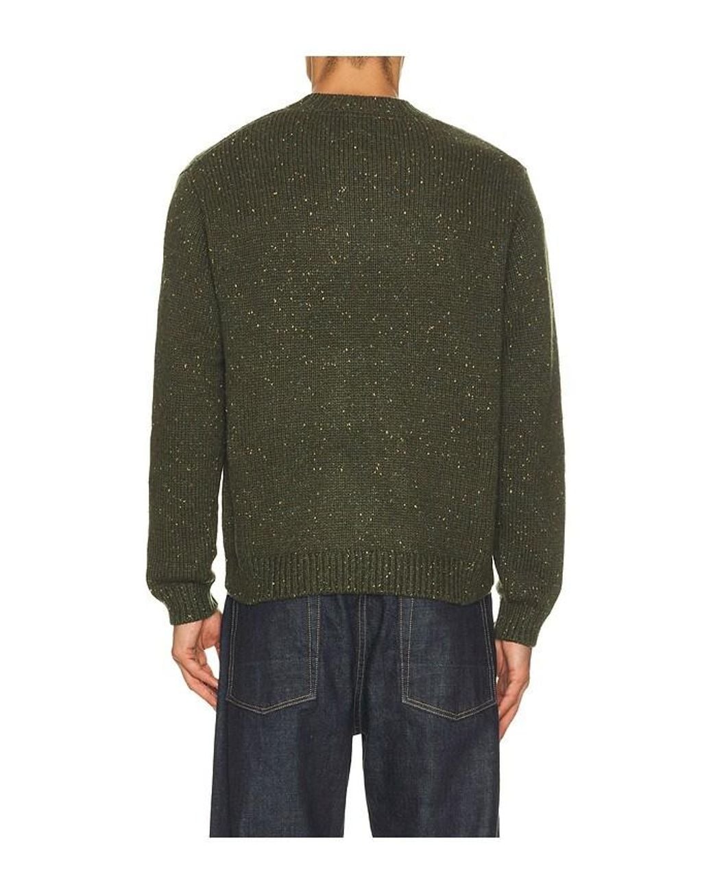 Percival Green Rhodes Boxy Knitted Crew for men