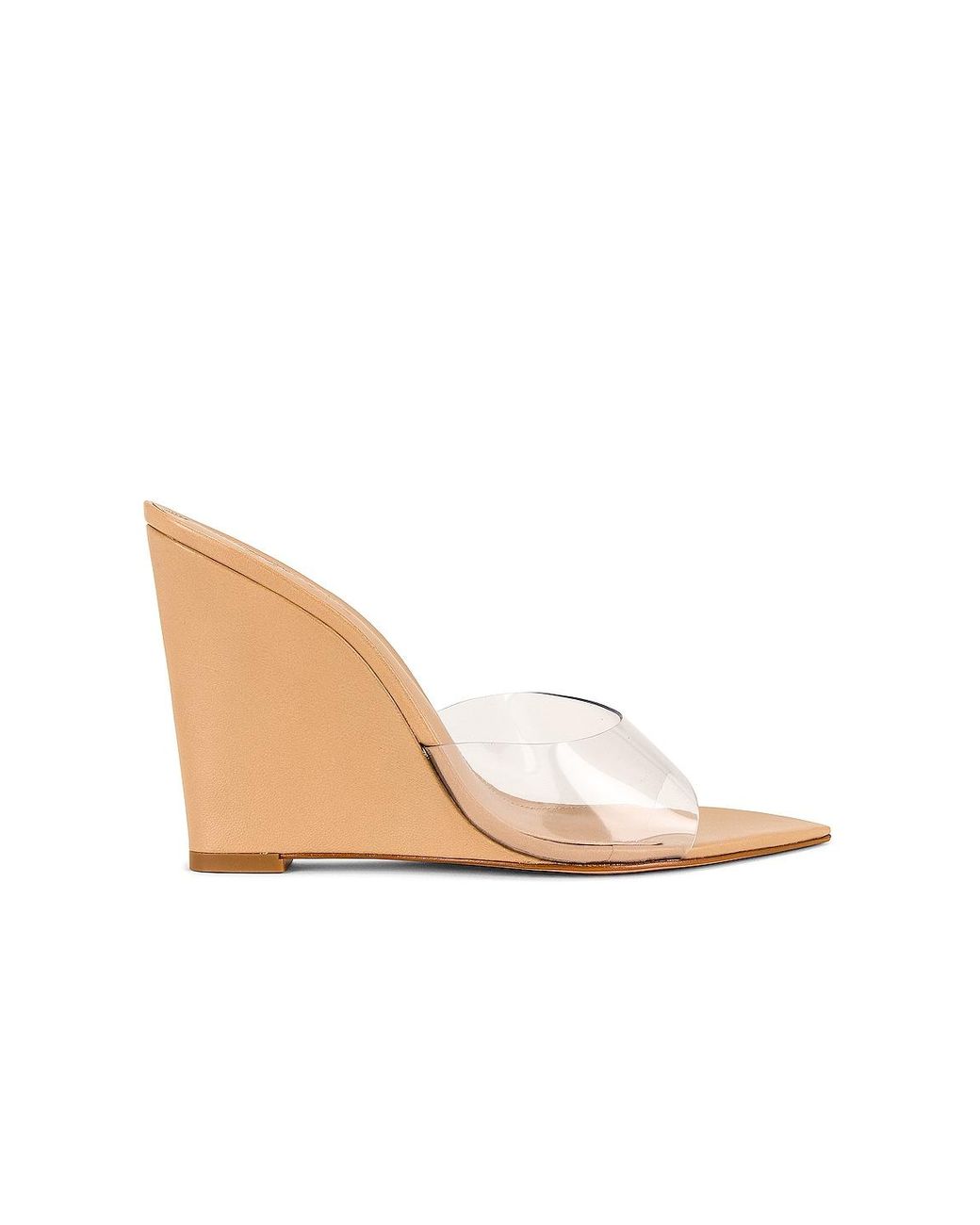 NWB Schutz Luci Clear Vinyl Pointed Toe Wedge Sandals stisalwafa.ac.id