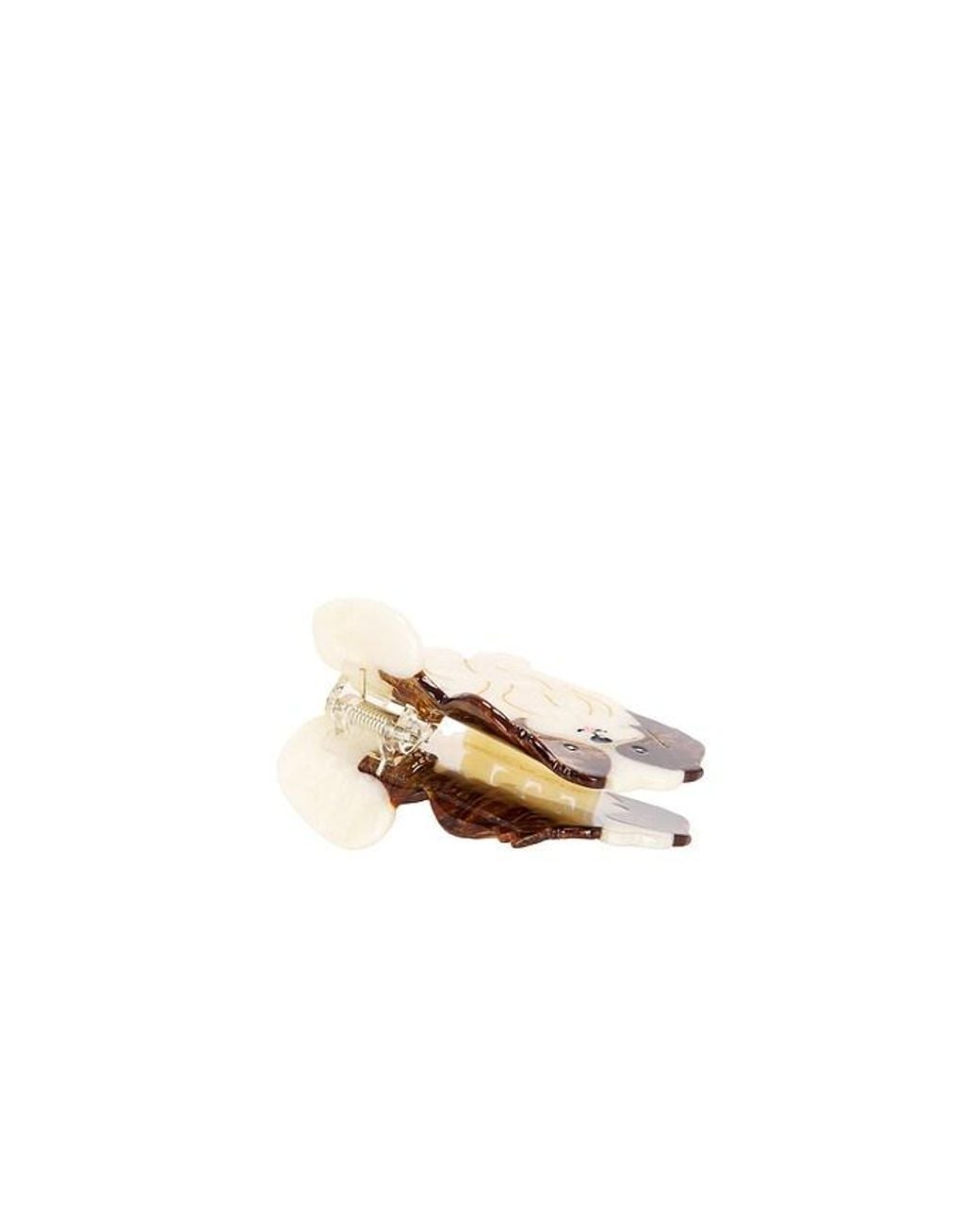 Solar Eclipse Multicolor Hand-Painted Shih Tzu Pup Claw Hair Clip