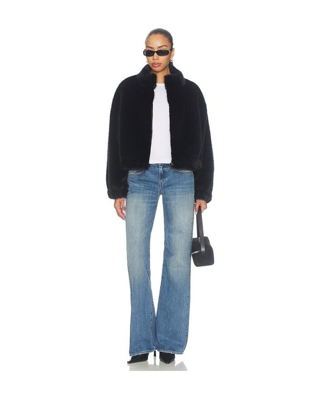 Sanctuary Blue Everest Faux Fur Bomber
