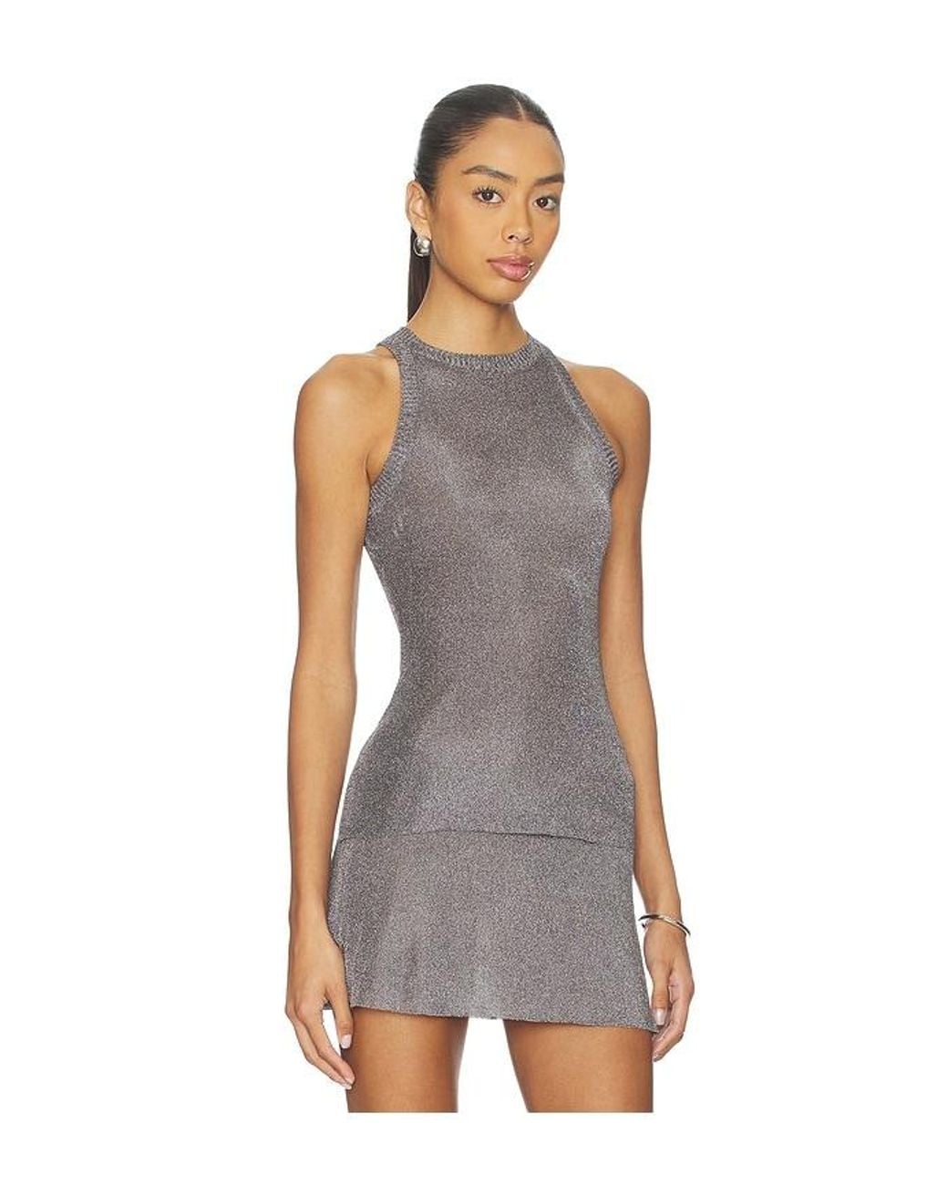 GUIZIO Metallic Millie Top