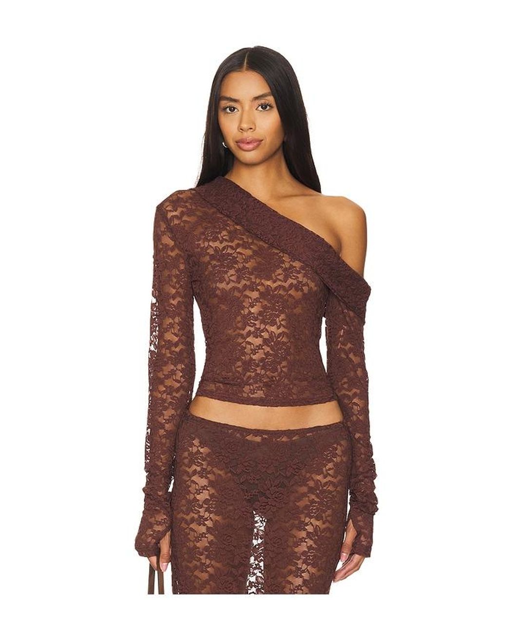 Lioness Red Swan Off Shoulder Top
