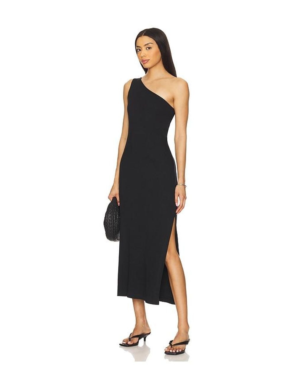 Seafolly Black Jersey One Shoulder Dress