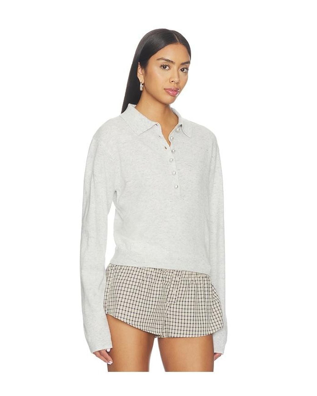 Lioness White Coco Knit Top