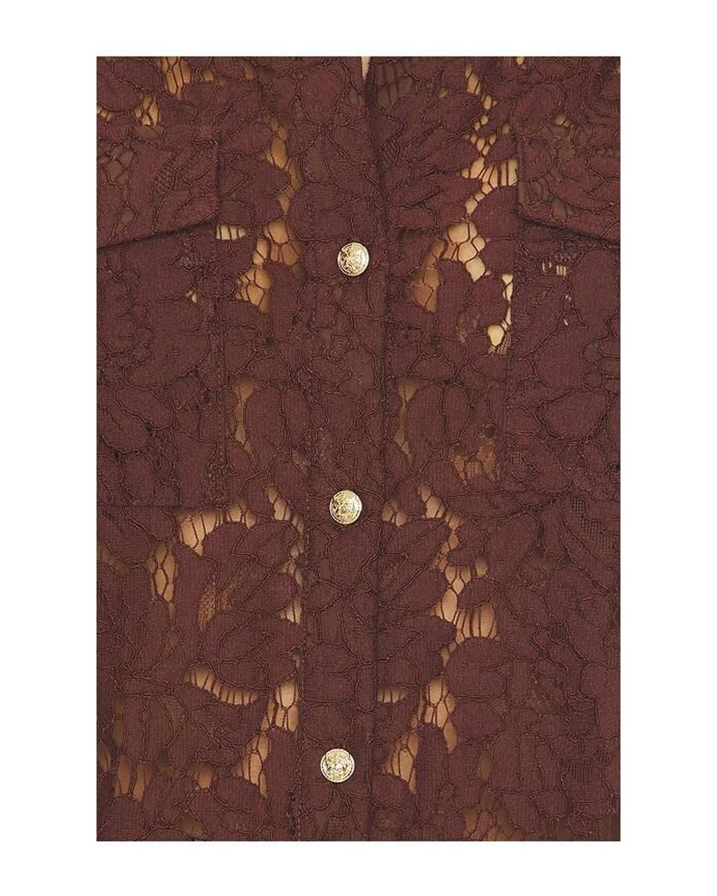 Generation Love Blue Mikaelle Lace Shirt