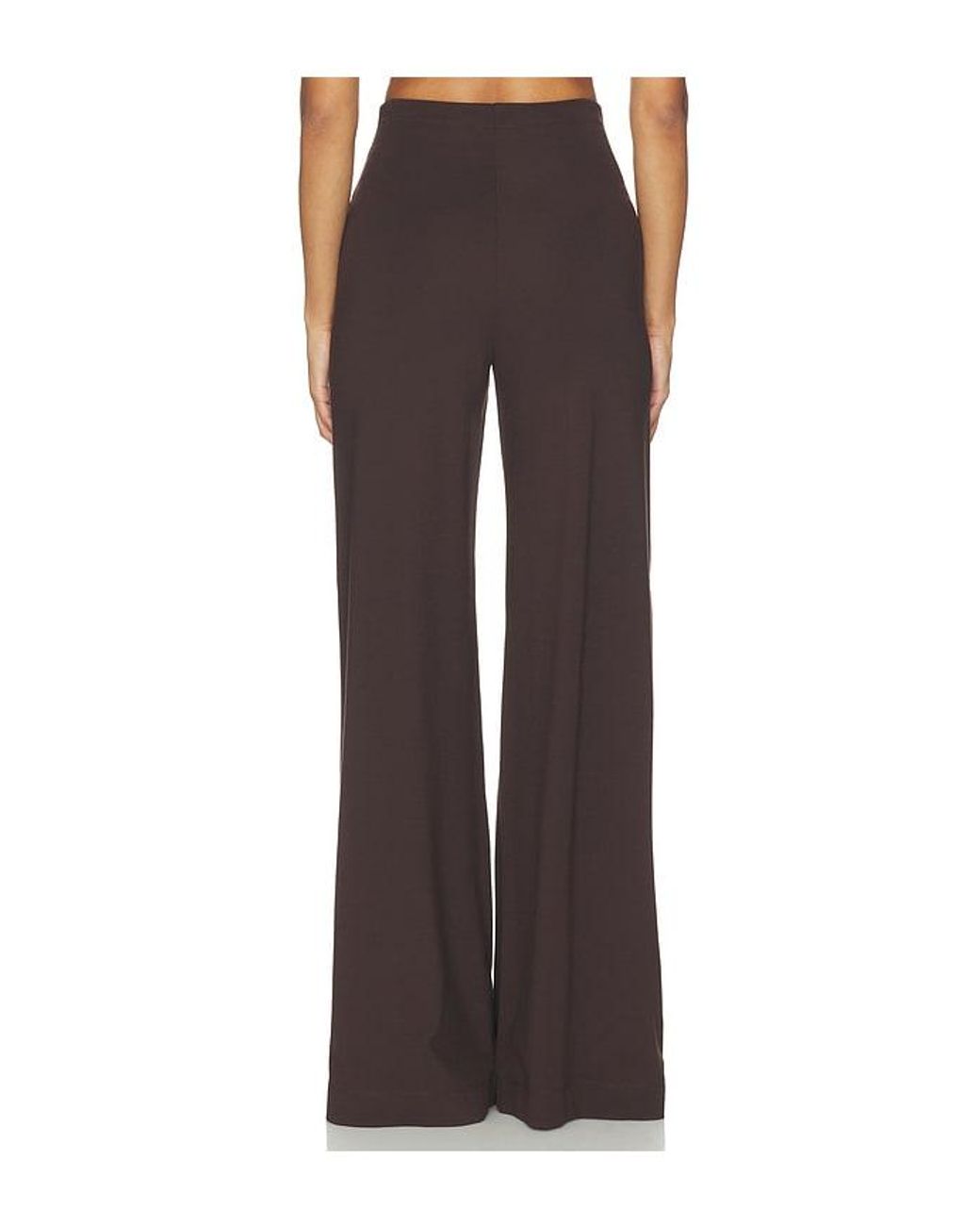 Ripley Rader Brown Ponte Knit Long Wide Leg Pant