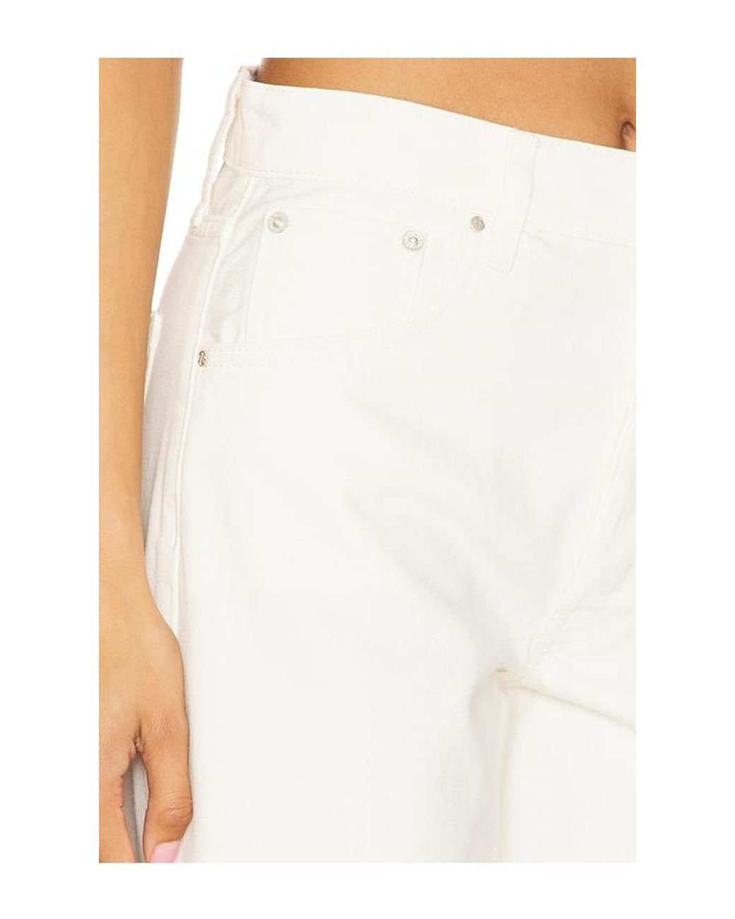 Anine Bing White Manon Jeans