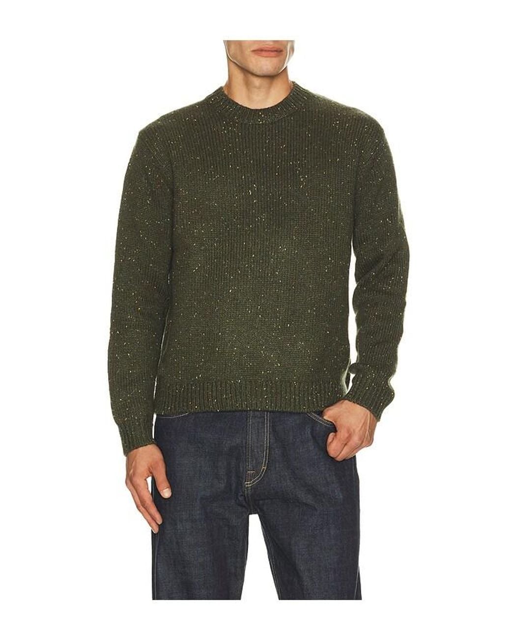 Percival Green Rhodes Boxy Knitted Crew for men