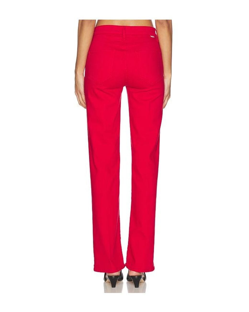 Mother Red The Kick It Jeans