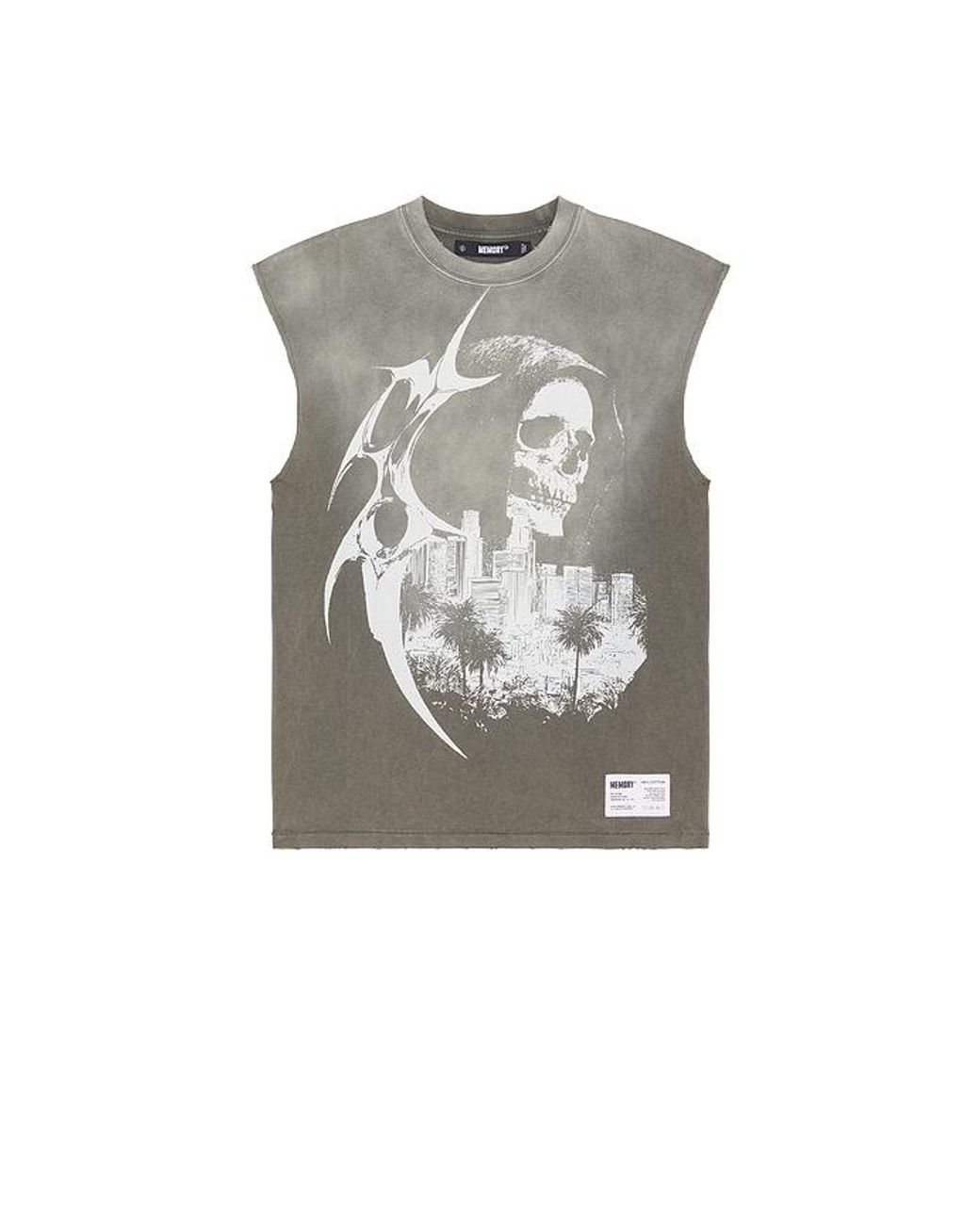 Memory Lane Multicolor Night Watcher Sleeveless Tee for men
